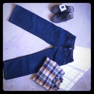 Straight jean in midnight wash